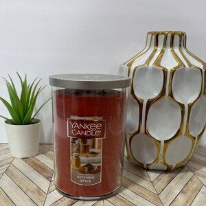 Yankee Candle “KITCHEN SPICE” Double Wick 22 0Z Jar w/Lid NEW